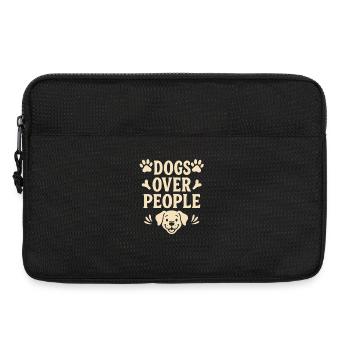Les chiens avant les humains, un animal de compagnie drôle - Sacoche pour ordinateur portable 13 pouces - noir - Devant