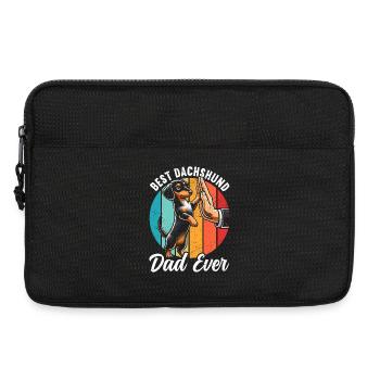 Best Dachshund Dad Ever Dackel Papa Teckel - Laptop bag 13" - black - Front