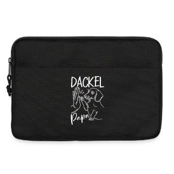 Teckel Papa Chien Motif Drôle Fête des Pères Teckel - Sacoche pour ordinateur portable 13 pouces - noir - Devant