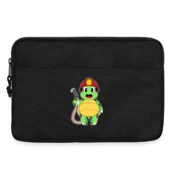 Schildkröte Feuerwehrmann Feuerwehr - Laptoptasche 13" - Schwarz - Vorne