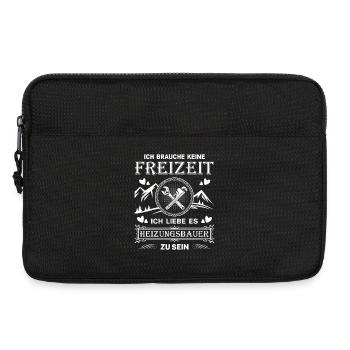 Heating Engineer Heating Construction Plumber Plumber - Laptop bag 13" - black - Front