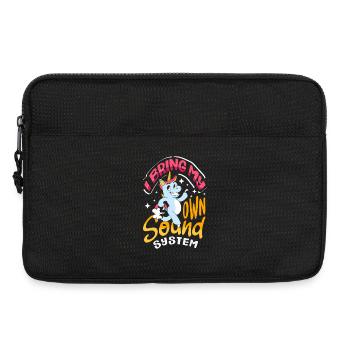 Public Fart Funny Inappropriate - Laptop bag 13" - black - Front