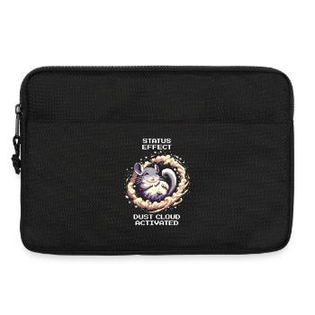 Statuseffekt: Staubwolke aktiv | Chinchilla - Laptoptasche 13" - Schwarz - Vorne