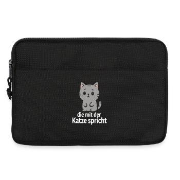 Cute kitten saying for animal lovers - Laptop bag 13" - black - Front