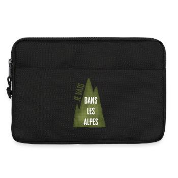 Ich fahre in die Alpen - Laptoptasche 13" - Schwarz - Vorne