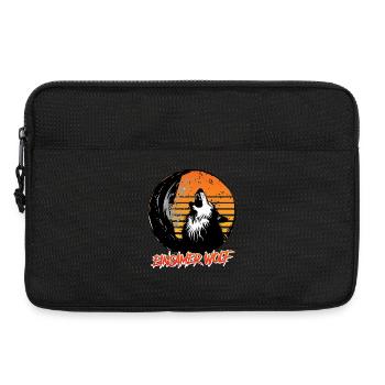 Wolf Spirit EINSAMER WOLF Retro Lustiges - Laptoptasche 13" - Schwarz - Vorne
