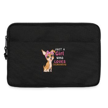 Just a Girl Who Loves Chihuahua - Laptop bag 13" - black - Front