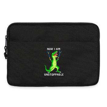 Dinosaurier Jetzt bin ich unaufhaltsam Lustig Prähistorisch - Laptoptasche 13" - Schwarz - Vorne
