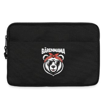 Werdende Mutter BÄRENMAMA Bald Mama Lustiges - Laptoptasche 13" - Schwarz - Vorne