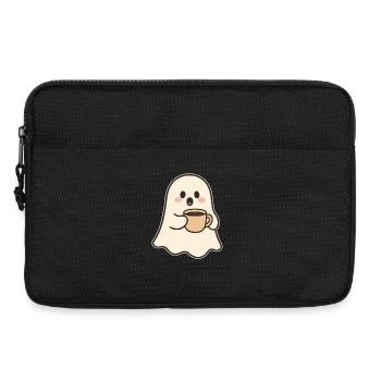 Süßer Geister-Kaffeegenuss - Laptoptasche 13" - Schwarz - Vorne