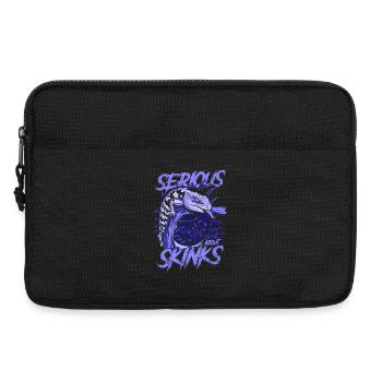 Ernsthaft über Blauzungenskinke Reptilienhalter - Laptoptasche 13" - Schwarz - Vorne