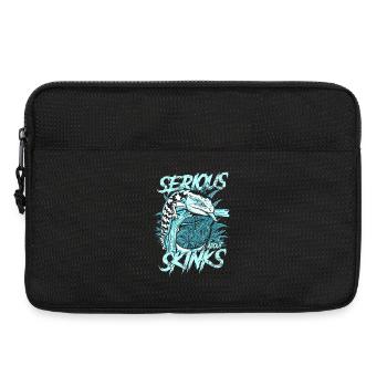 Ernsthaft über Blauzungenskinke Reptilienhalter - Laptoptasche 13" - Schwarz - Vorne