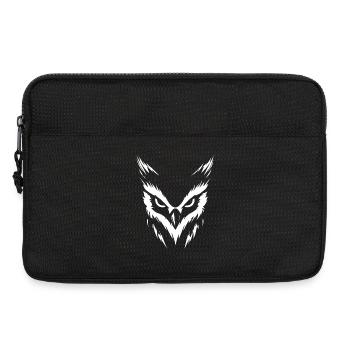 Hibou blanc - Sacoche pour ordinateur portable 13 pouces - noir - Devant