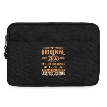 Genuine original since 2007 - 18th birthday - Laptop bag 13" - black - Front