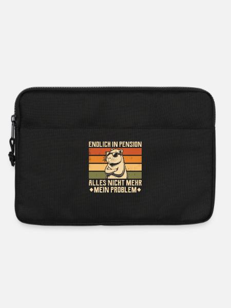 Endlich in Pension - Vintage Capybara - Pensionär - Laptoptasche 13" - Schwarz