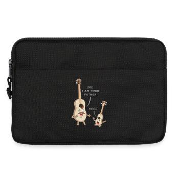 UKE Je suis ton père Jeu de mots amusant à la guitare - Sacoche pour ordinateur portable 13 pouces - noir - Devant