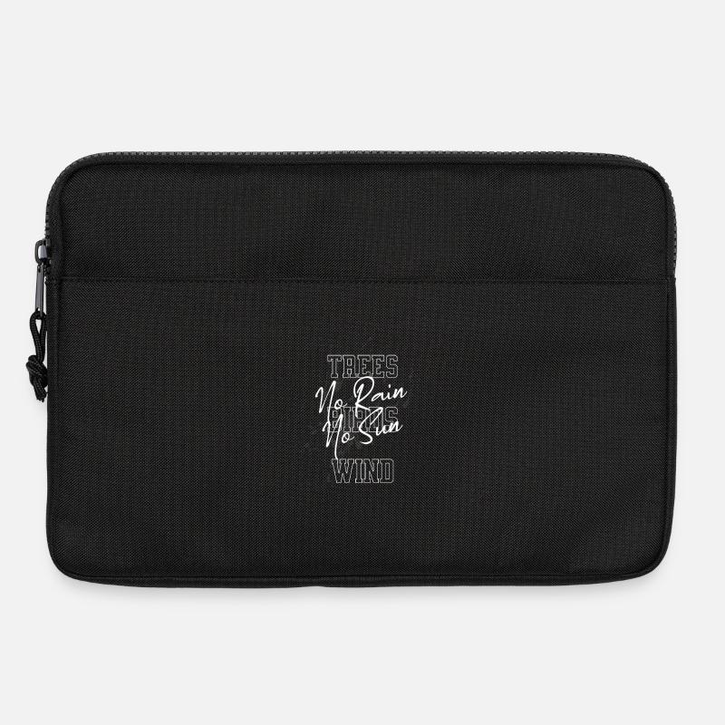 Forêt et vent Impression créative - Sacoche pour ordinateur portable 13 pouces - noir