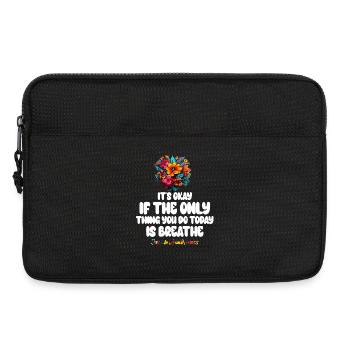Es ist in Ordnung, wenn das Einzige, was der Atem ist, ist - Laptoptasche 13" - Schwarz - Vorne