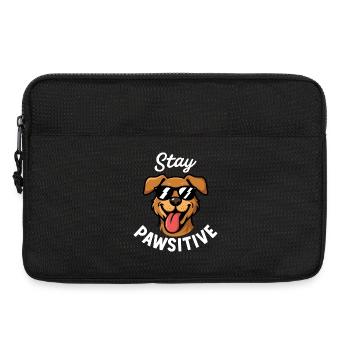 Chien cool avec des lunettes de soleil - Sacoche pour ordinateur portable 13 pouces - noir - Devant