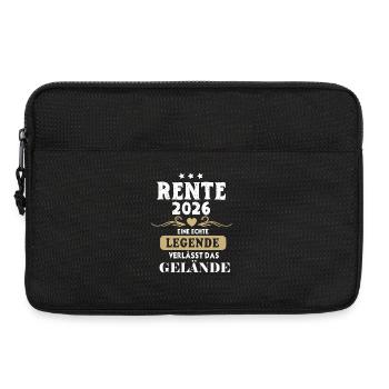 Rente 2026 Geschenk – Legende verlässt das Gelände - Laptoptasche 13" - Schwarz - Vorne