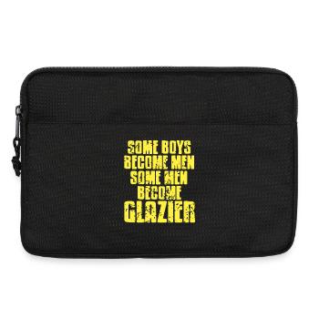 Some Boys Become Men Others Become Glazier - Laptop bag 13" - black - Front