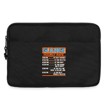Trust Me Im A Glazier Skilled Trades Humor - Laptoptasche 13" - Schwarz - Vorne
