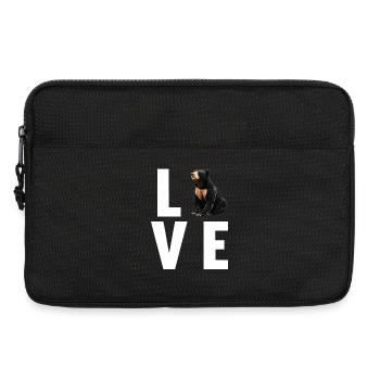 Sun Bear Malaienbär - Laptoptasche 13" - Schwarz - Vorne