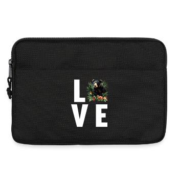 Sun Bear Malaienbär - Laptoptasche 13" - Schwarz - Vorne