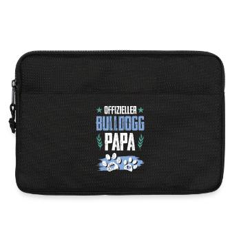 bulldog hunde papa - Laptoptasche 13" - Schwarz - Vorne