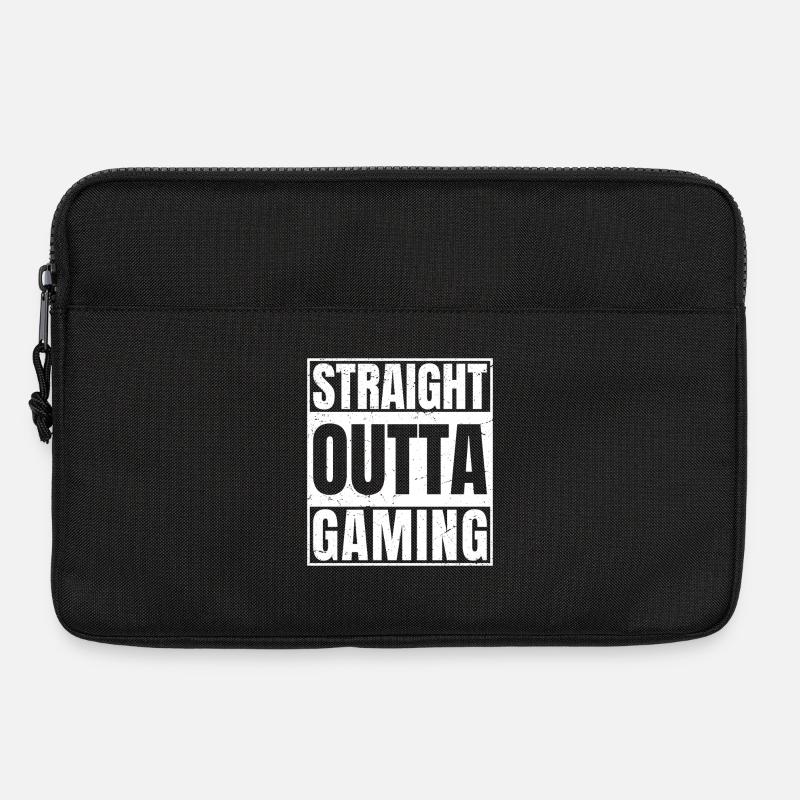 straight outta gaming - Laptoptasche 13" - Schwarz