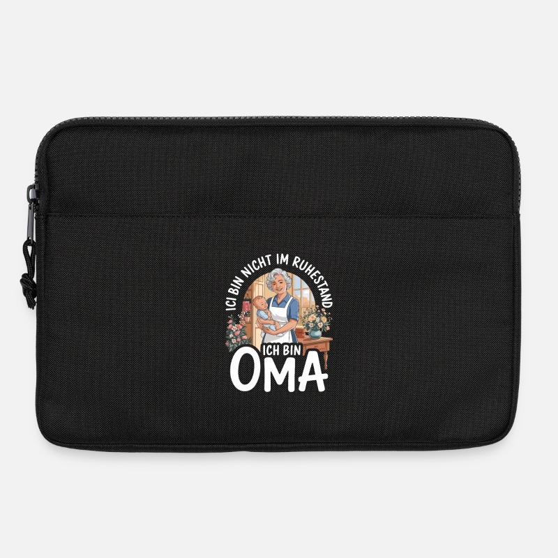  Ich Bin Nicht Im Ruhestand Ich Bin Oma Lustiger - Laptoptasche 13" - Schwarz