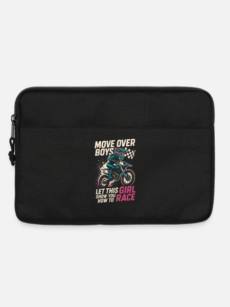 Move Over Boys - This girl shows you how to - Laptop bag 13" - black
