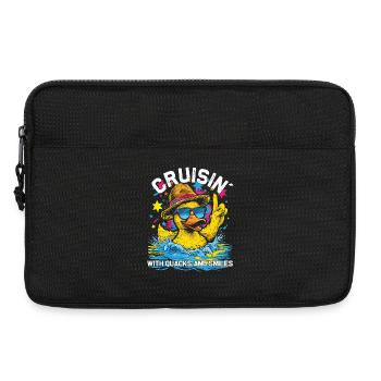 L’équipage d’un canard en caoutchouc profite d’une croisière - Sacoche pour ordinateur portable 13 pouces - noir - Devant