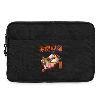 Bol de nouilles fantaisiste pour chats - Sacoche pour ordinateur portable 13 pouces - noir - Devant
