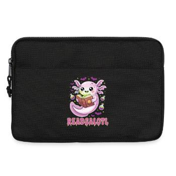 Halloween Readsalotl Axolotl Reading - Laptop bag 13" - black - Front