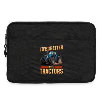 Tracteur Enfants Ferme Mode de vie - Sacoche pour ordinateur portable 13 pouces - noir - Devant