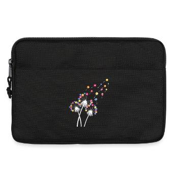 Löwenzahn-Billardkugel, lustiges Queue, Sportkunst - Laptoptasche 13" - Schwarz - Vorne
