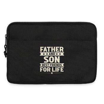 Vater Und Sohn - Laptoptasche 13" - Schwarz - Vorne
