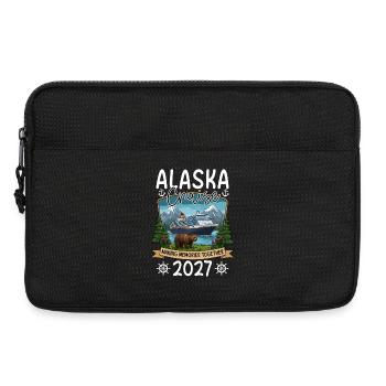 Conception de souvenirs de croisière en Alaska - Sacoche pour ordinateur portable 13 pouces - noir - Devant