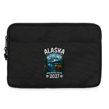 Alaska Kreuzfahrt 2027 - Laptoptasche 13" - Schwarz - Vorne
