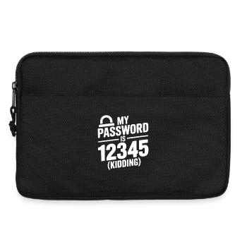 Mon mot de passe est 12345 (je plaisante) - Sacoche pour ordinateur portable 13 pouces - noir - Devant
