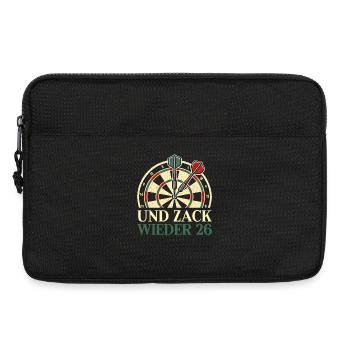 Darten Dart Dartboard Dartscheibe Dartspieler - Laptoptasche 13" - Schwarz - Vorne