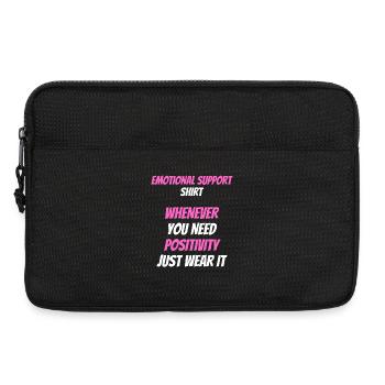 Chemise de soutien émotionnel chaque fois que vous avez besoin de positif - Sacoche pour ordinateur portable 13 pouces - noir - Devant