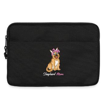 Berger allemand maman chien amoureux Cadeau de fête des mères - Sacoche pour ordinateur portable 13 pouces - noir - Devant