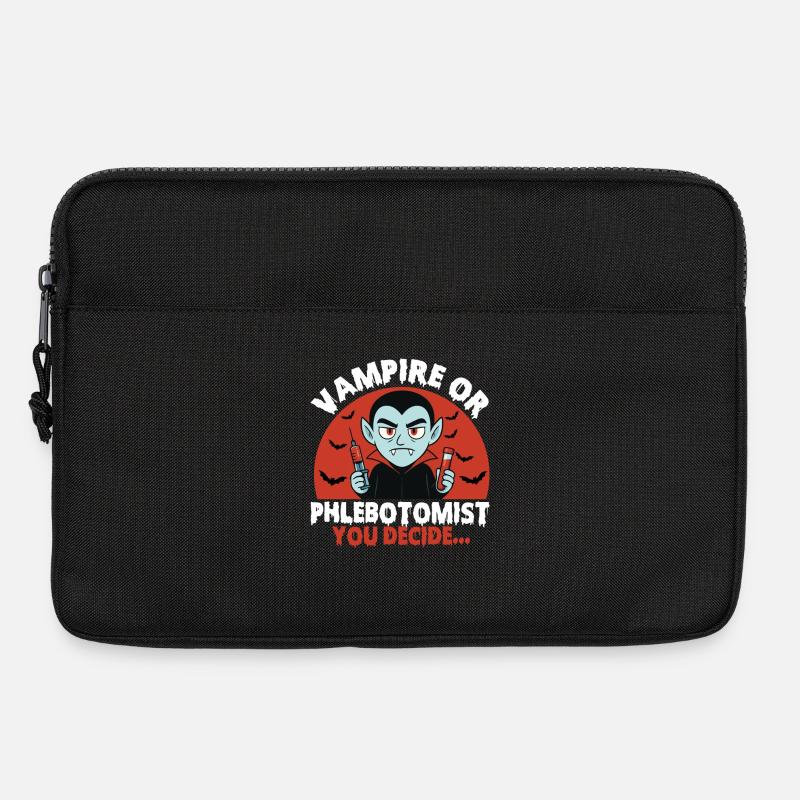 Vampir oder Phlebotomiker, du entscheidest... - Laptoptasche 13" - Schwarz