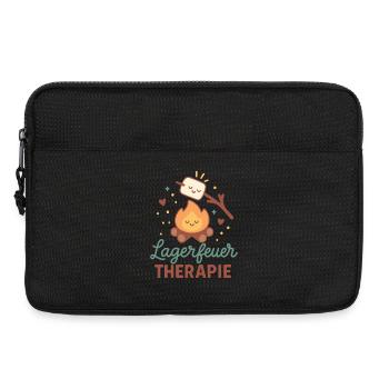 Campfire Therapy Camping Adventure Camper Nature - Laptop bag 13" - black - Front