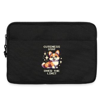 Valeur de gentillesse : au-delà de la limite | Humour Corgi - Sacoche pour ordinateur portable 13 pouces - noir - Devant