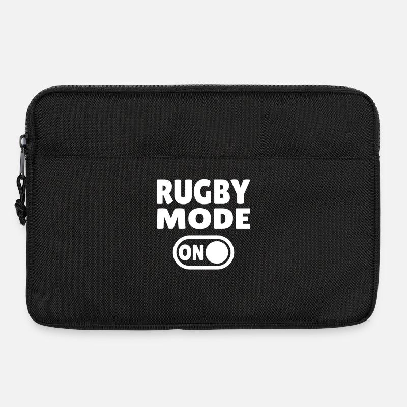 Rugby Mode ON - Rugby Leidenschaft pur - Laptoptasche 13" - Schwarz