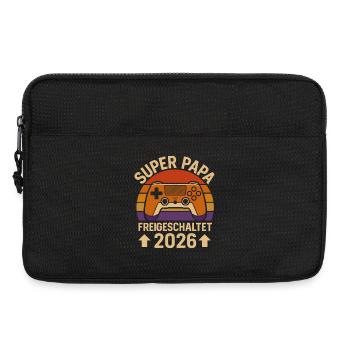 Being a Father SUPER DAD UNLOCKED 2026 FUNNY - Laptop bag 13" - black - Front