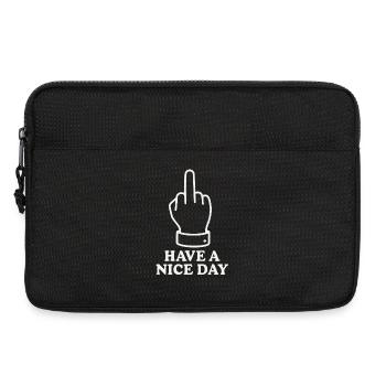Have A Nice Day - Laptop bag 13" - black - Front